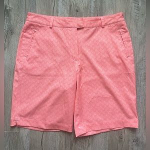 Lady Hagen Women's Essentials 10” Printed Golf Shorts Coral Tropical Size 10
